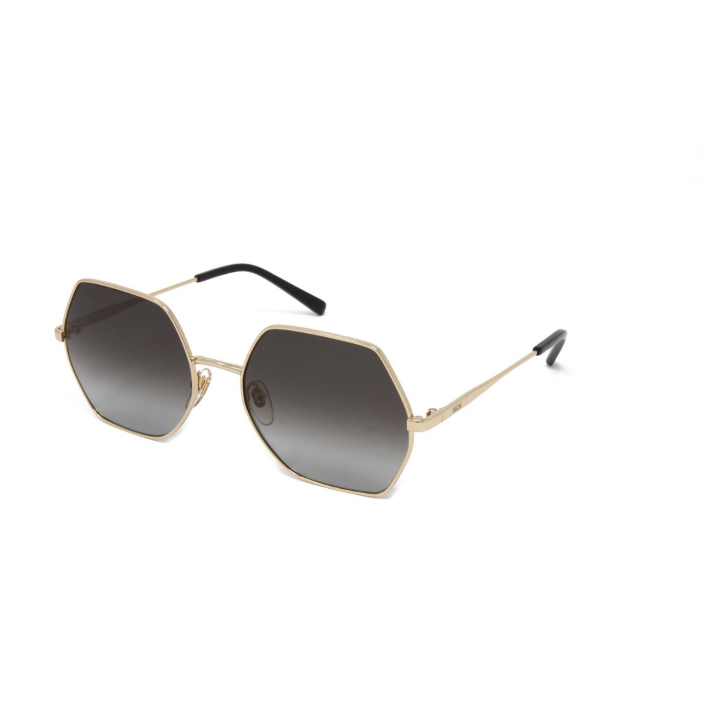 Mcm Sunglasses Women's Mcm140s 738 Shiny Gold Grey 58mm New!